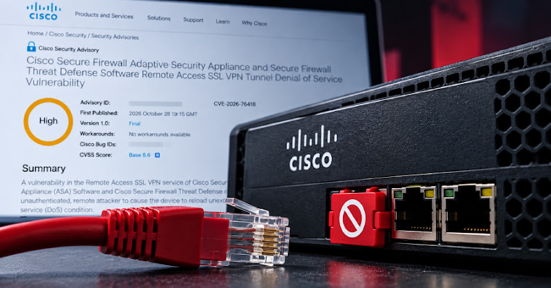 Cisco vá lỗ hổng ASA và FTD VPN có thể làm sập tường lửa