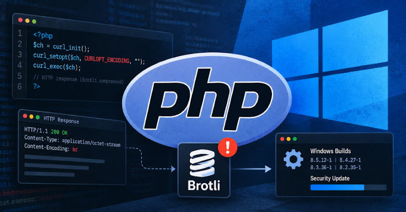 PHP vá lỗ hổng thực thi mã từ xa trong thư viện Brotli trên Windows