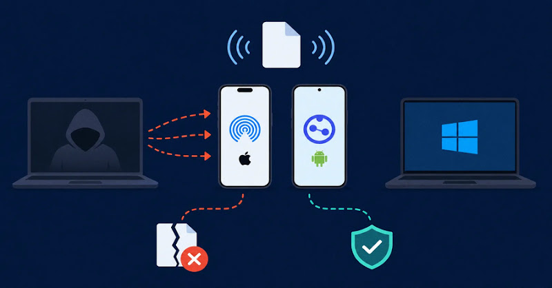Lỗ hổng AirDrop và Quick Share cho phép kẻ tấn công lân cận gây crash và vượt kiểm tra phiên
