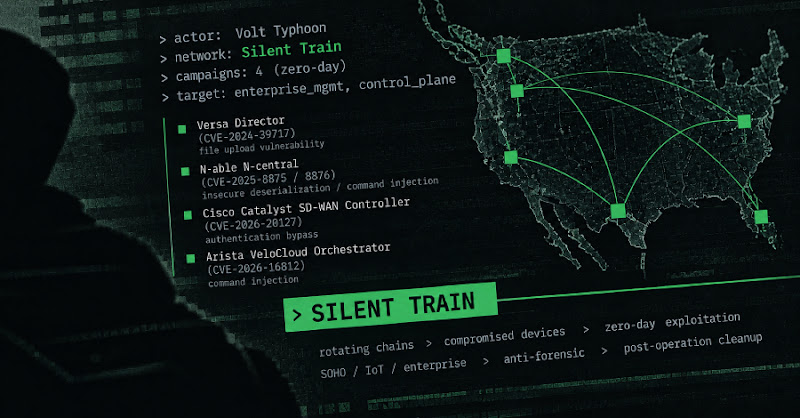 Volt Typhoon dùng mạng 'Silent Train' khai thác 4 lỗ hổng zero-day