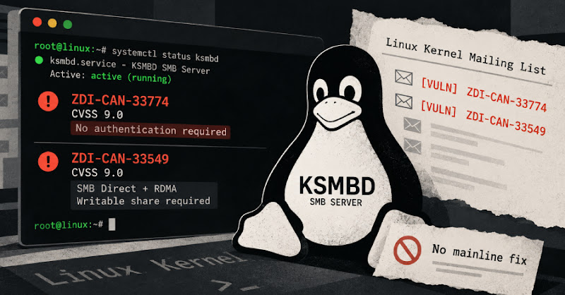 Hai lỗ hổng RCE KSMBD trên Linux được công bố trước khi có bản vá
