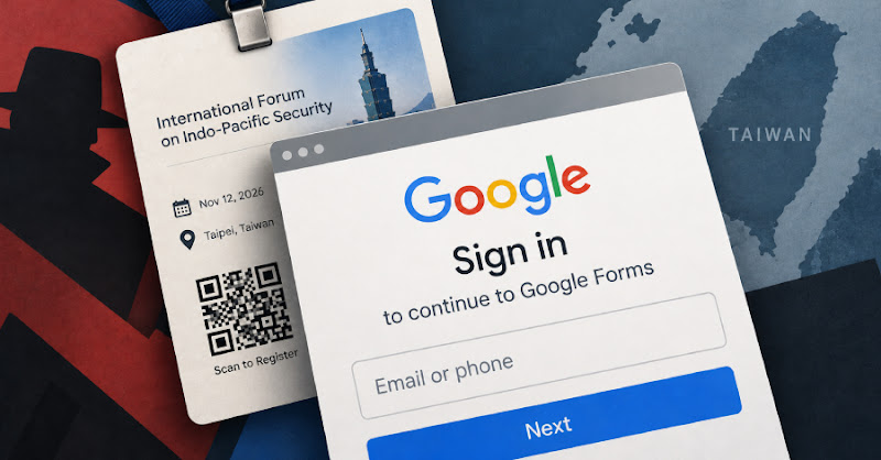UAT-11985 dùng thư mời giả tấn công người dùng Đài Loan qua lừa đảo Google
