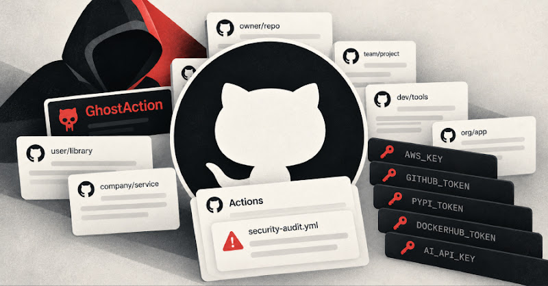 GhostAction tấn công 1.900 tài khoản GitHub, nhắm hơn 30.000 kho lưu trữ