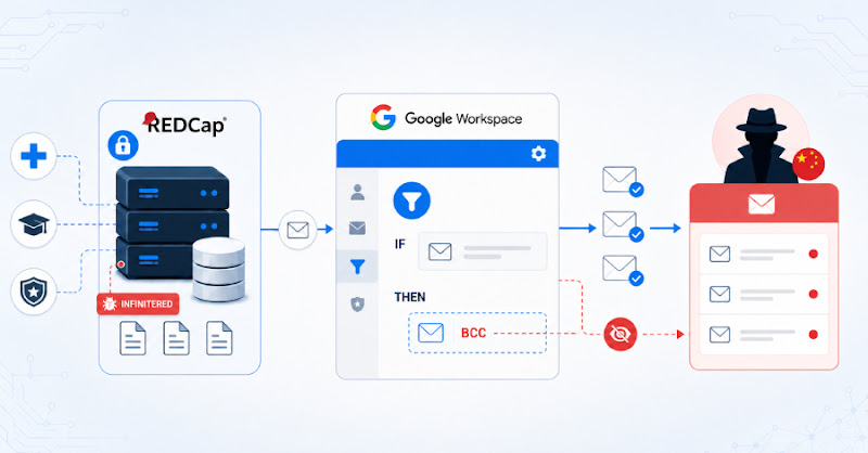 Nhóm gián điệp liên quan Trung Quốc lạm dụng quy tắc Google Workspace để trích xuất email nghiên cứu-quốc phòng