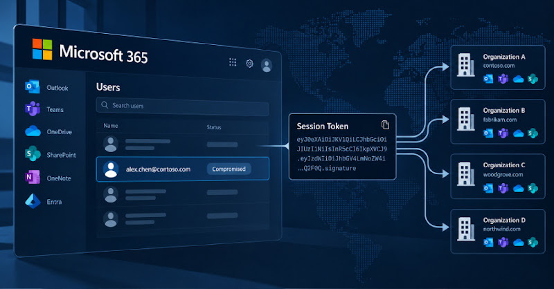 Microsoft 365: 97 tài khoản tại 79 tổ chức bị tấn công qua token replay
