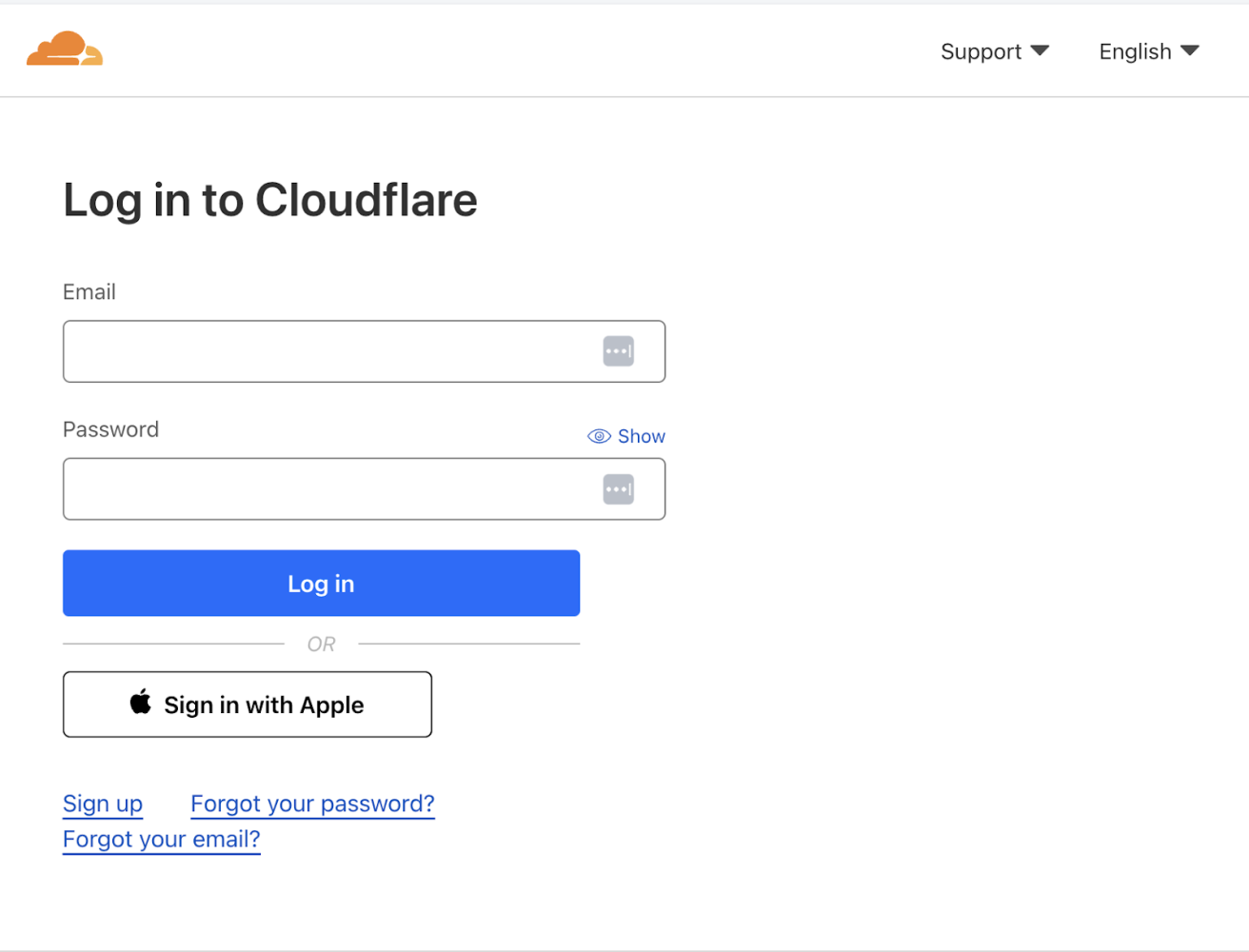 Cloudflare login dashboard