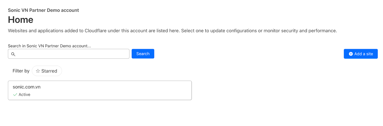 Cloudflare domain view dashboard