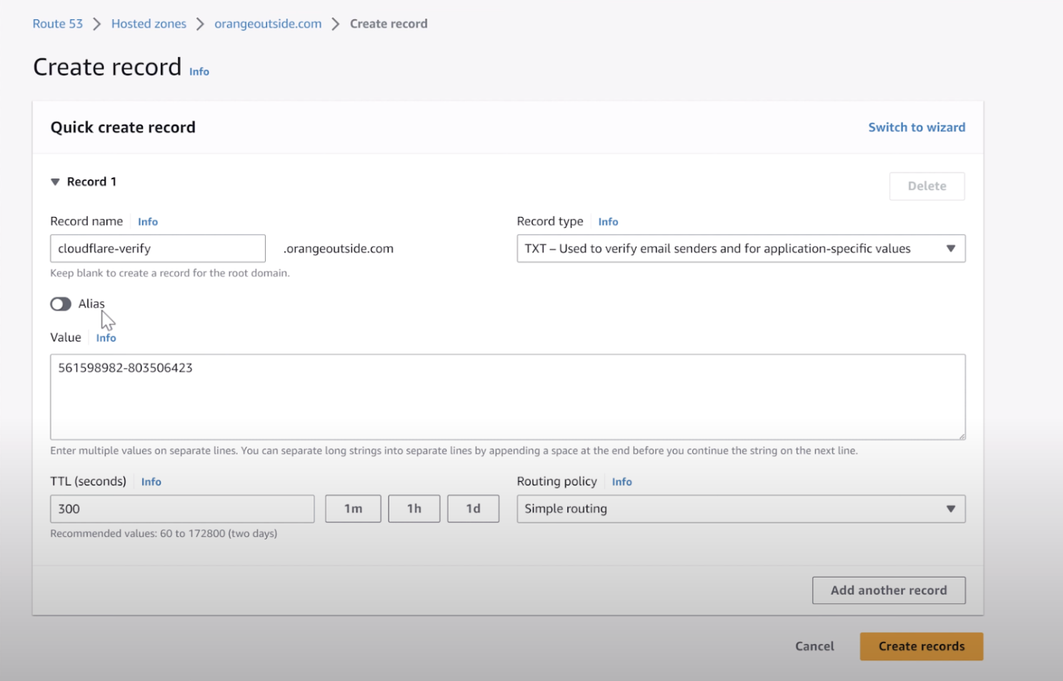 Authorative dns example