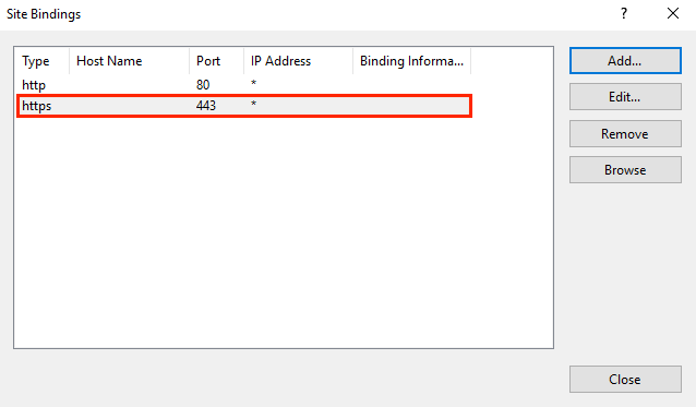 Cloudflare Installation Origin Cert - IIS 10 - Add Site Binding