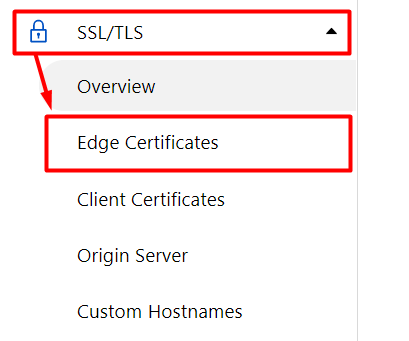 Cloudflare edge certificate